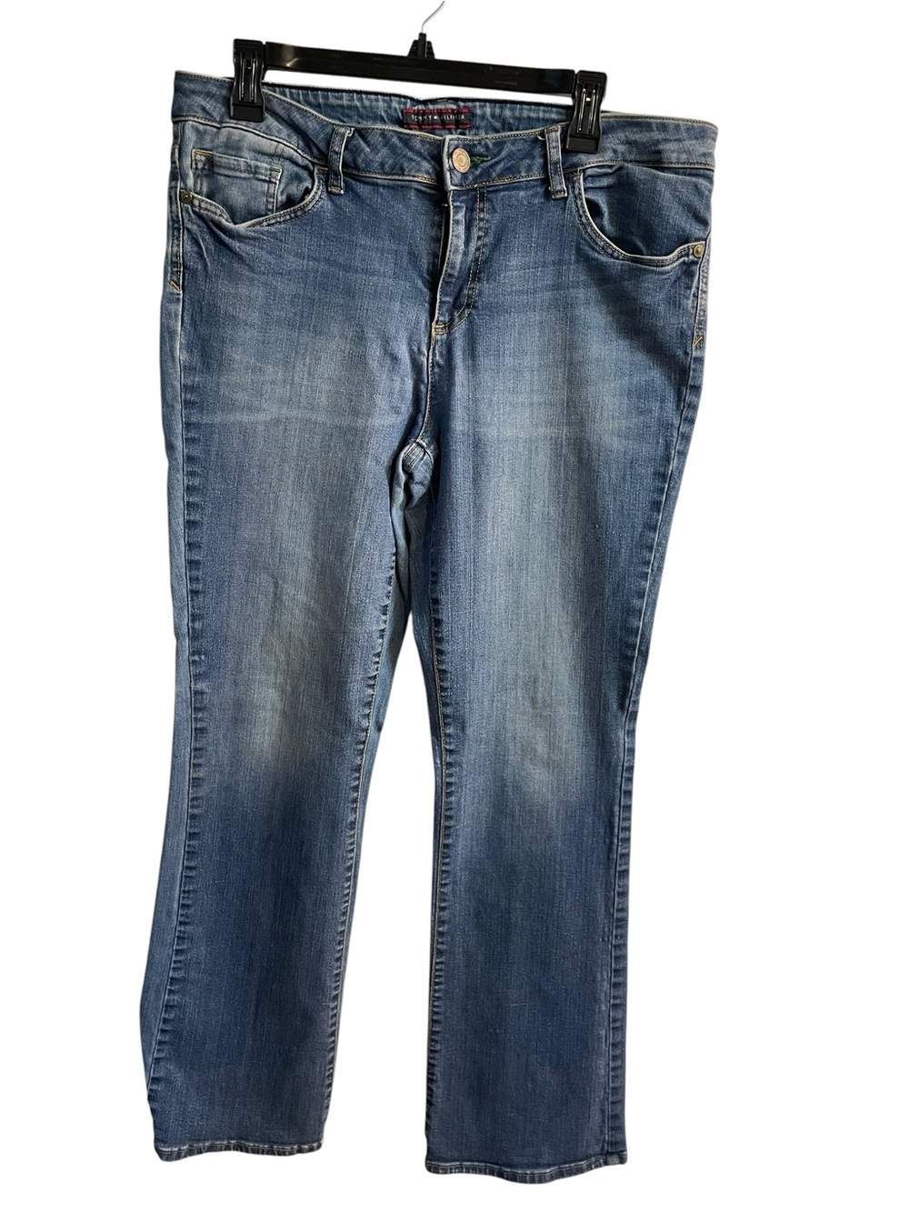 Tommy Hilfiger Classic Bootcut Jeans Women’s Size 12R Medium Wash Stretch Denim